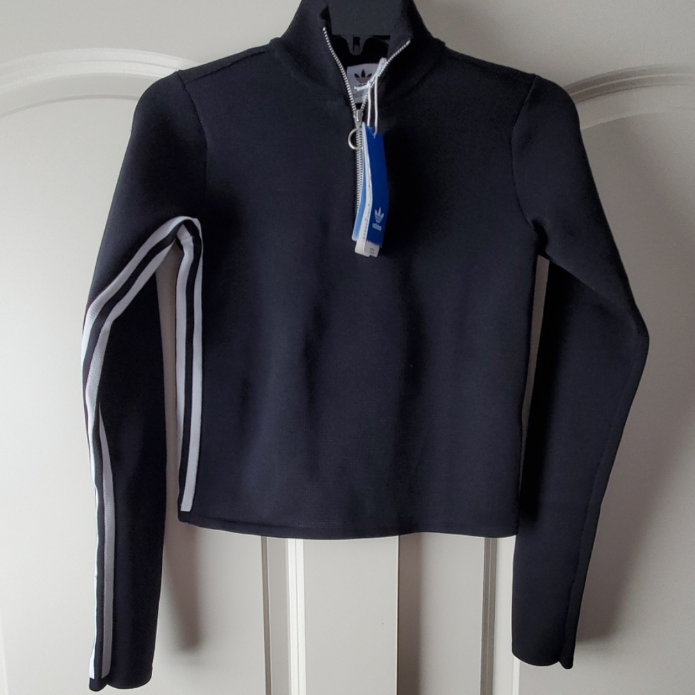 Adidas Textured Track Top - Picture 2 of 4
